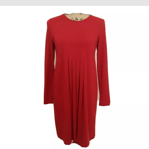 J. Jill Dresses & Skirts - J.JILL WEAREVER RED LONGSLEEVE DRESS PXS